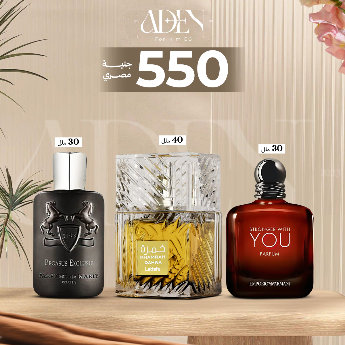 🔟دايلينا ديماريلي ٣٠ملل+ سترونجر وز يو برفيوم ٣٠ملل+خمره قهوه ٤٠ملل ٥٥٠جنيه