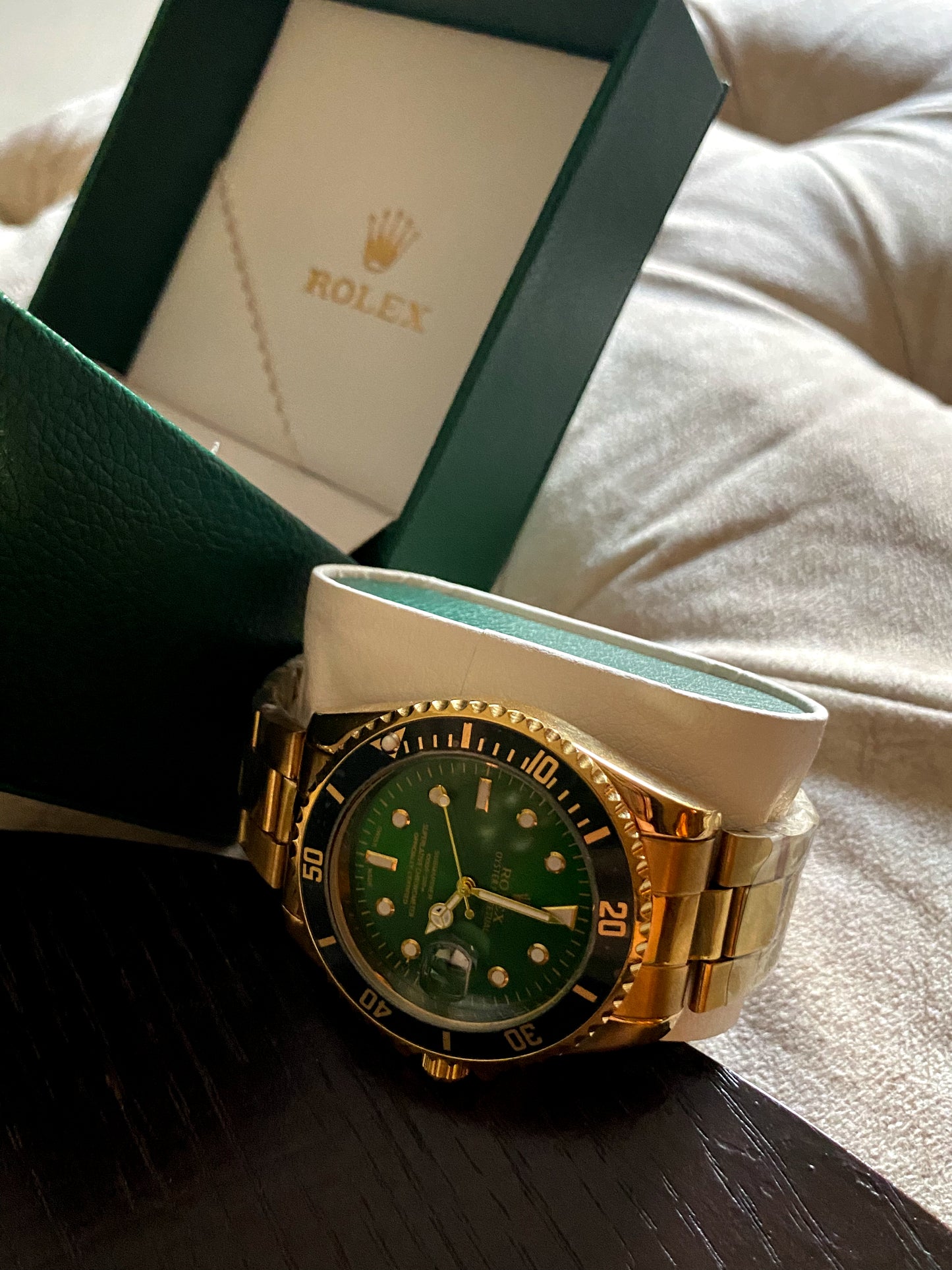 Rolex in green