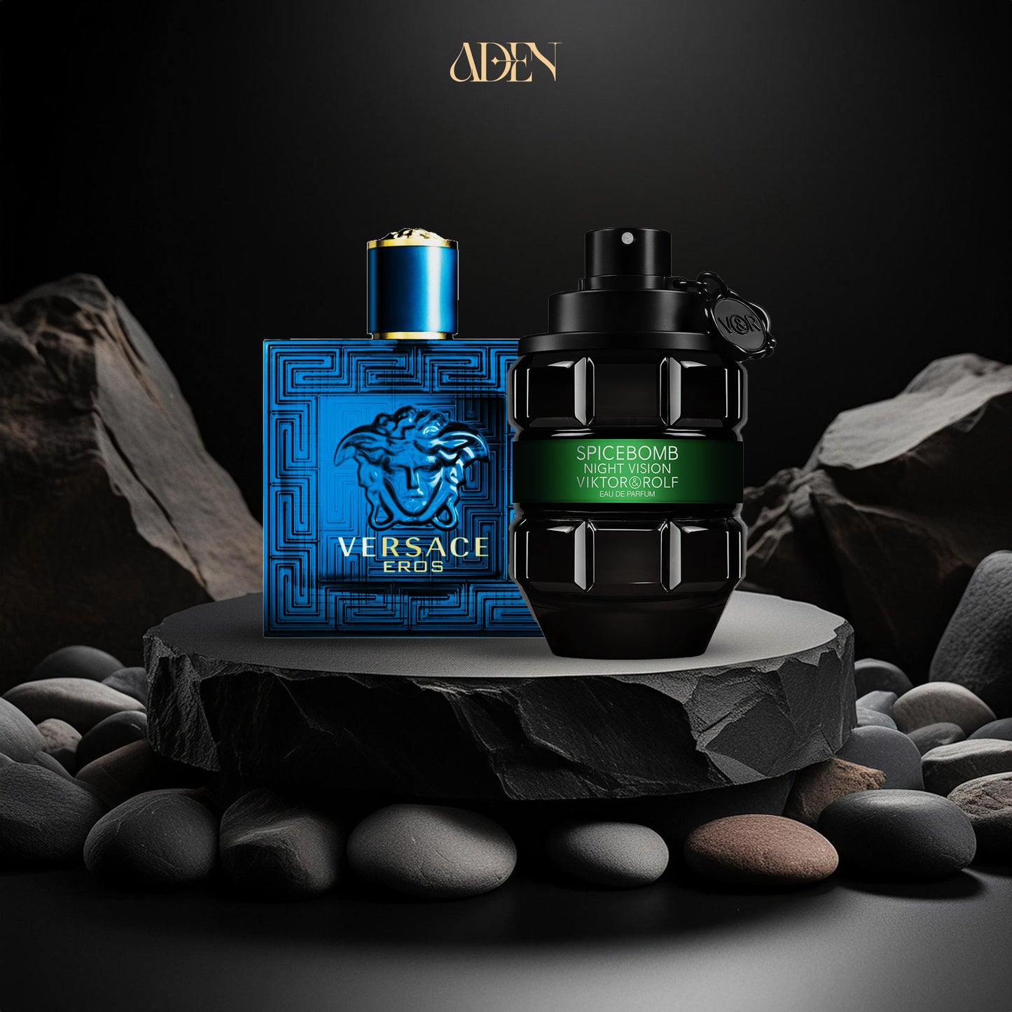(100 ML) عرض فيرساتشي ايروس +سبايس بوم ADEN MEN