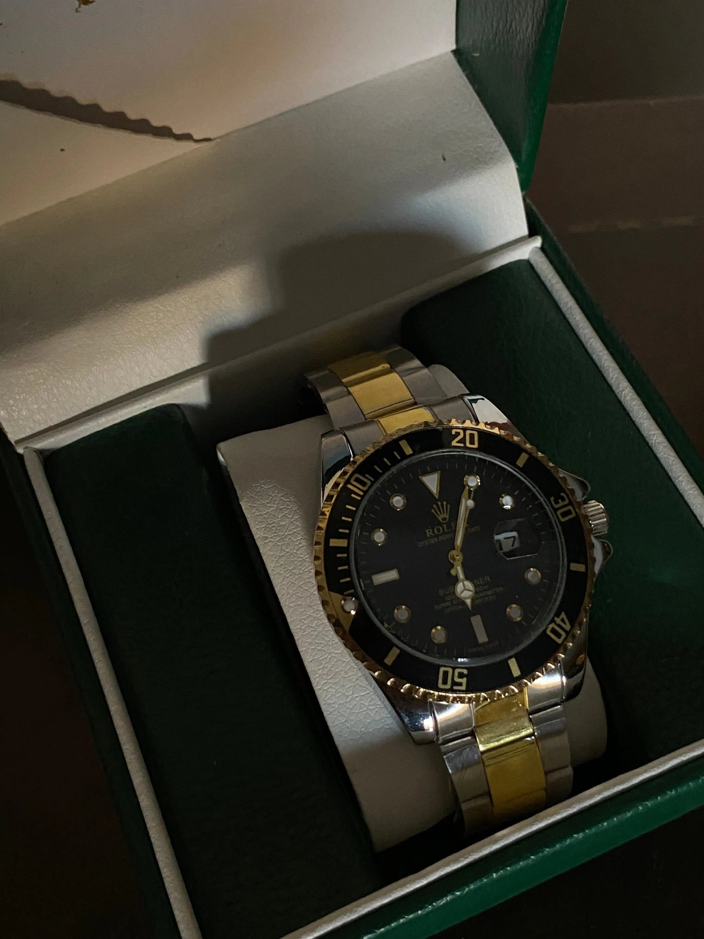 Rolex silver and gold