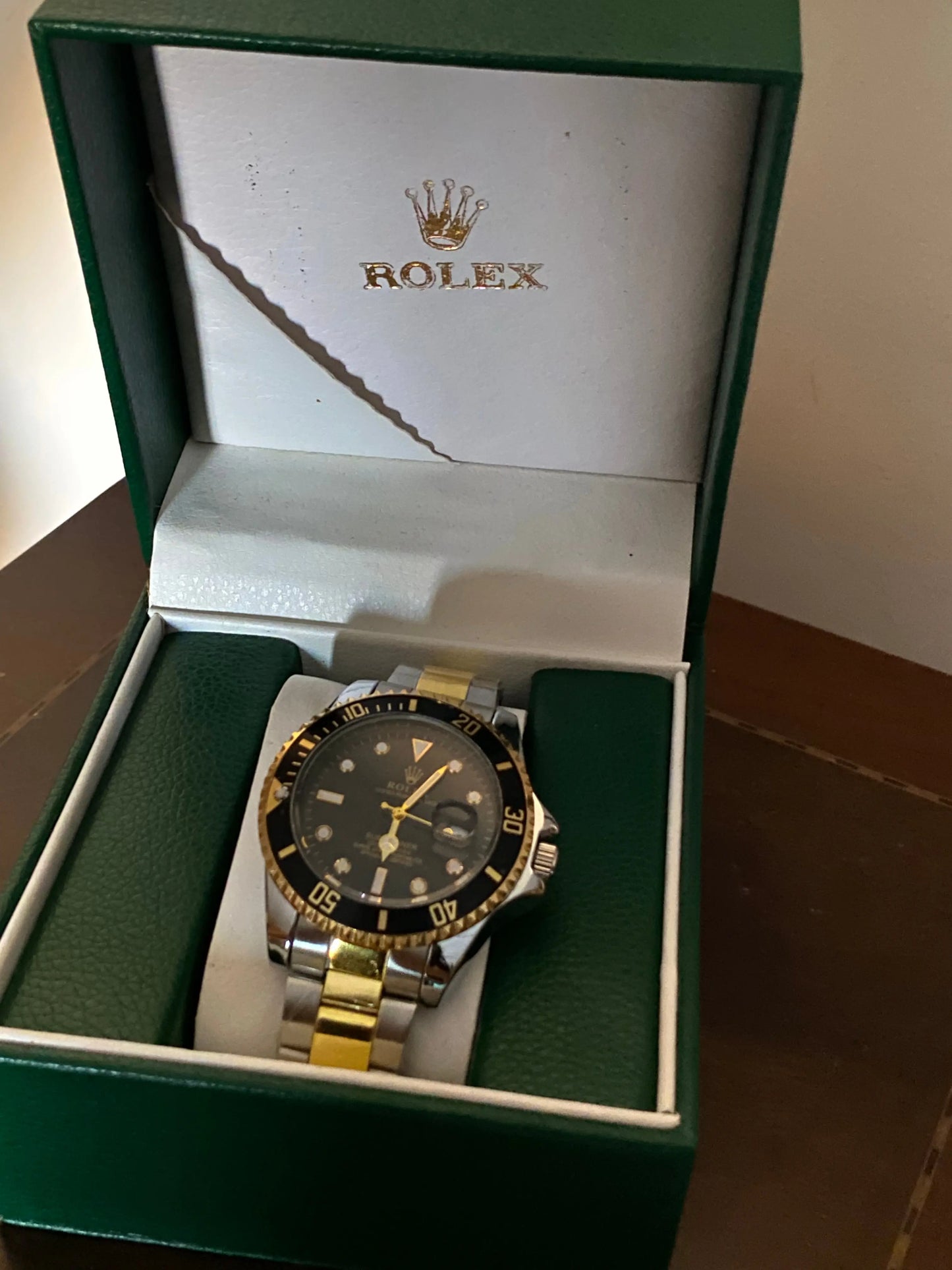 Rolex silver and gold