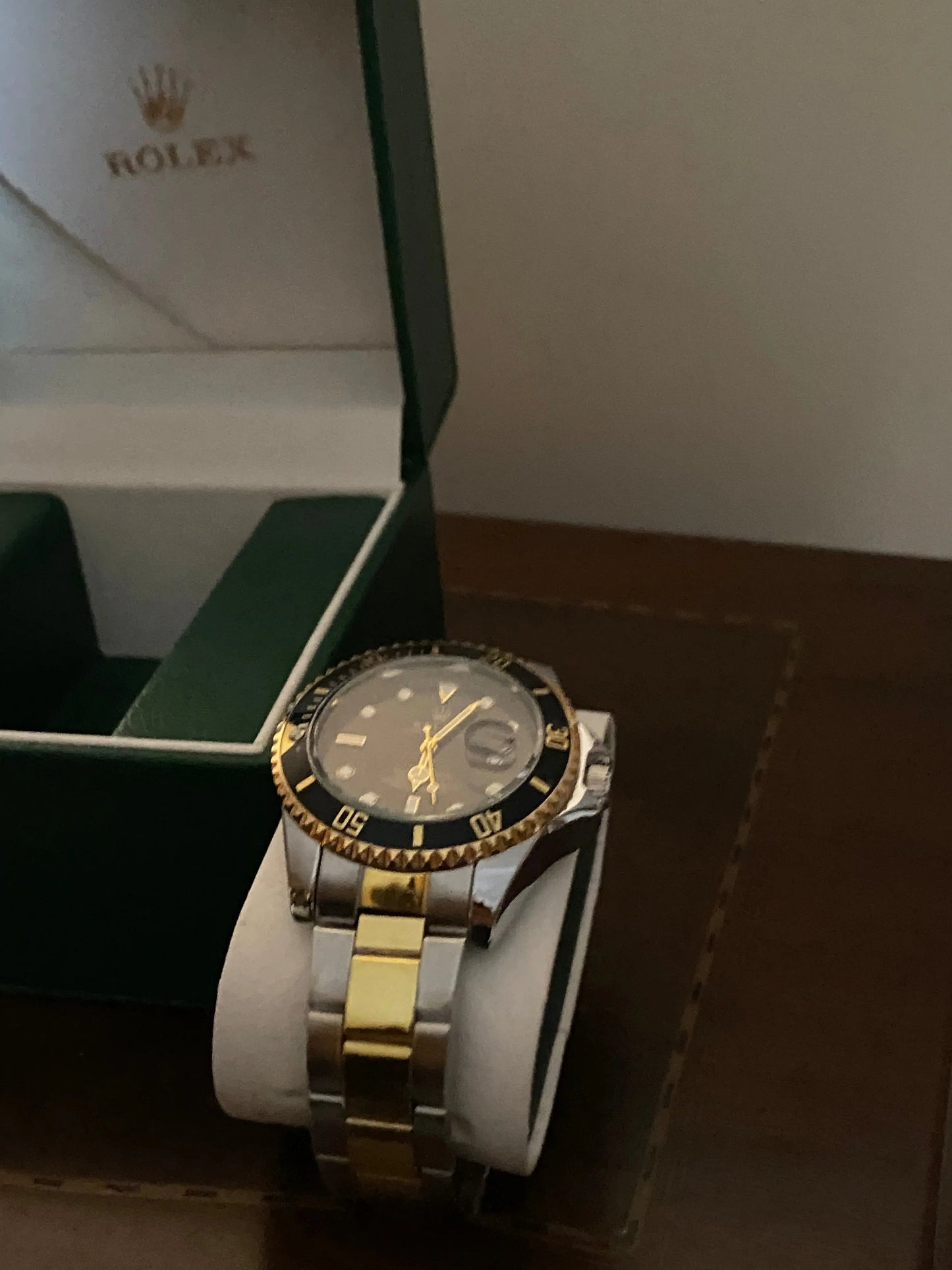 Rolex silver and gold