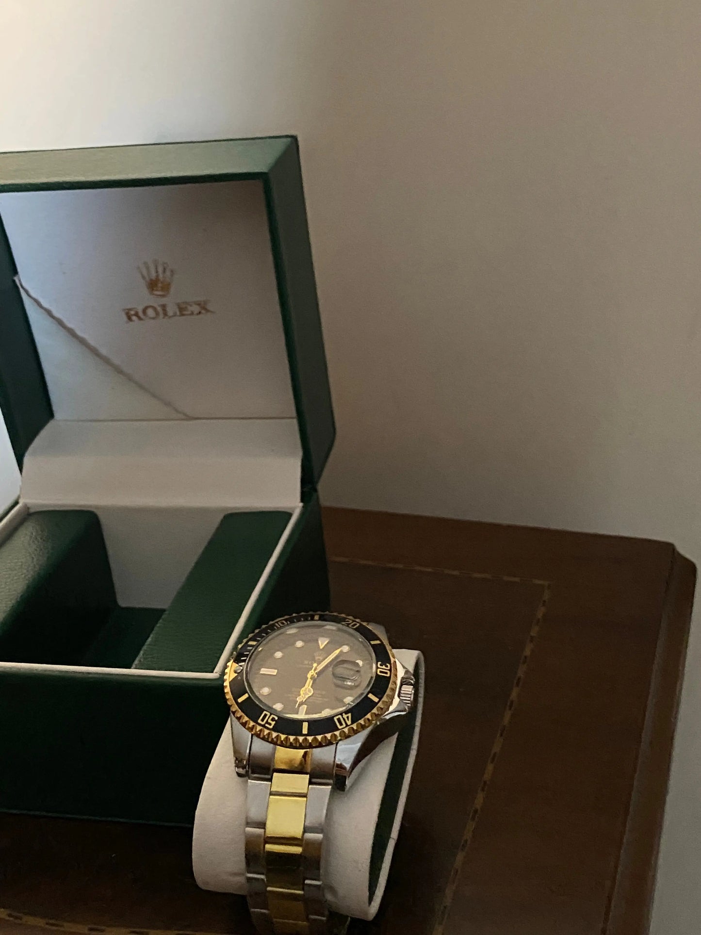 Rolex silver and gold