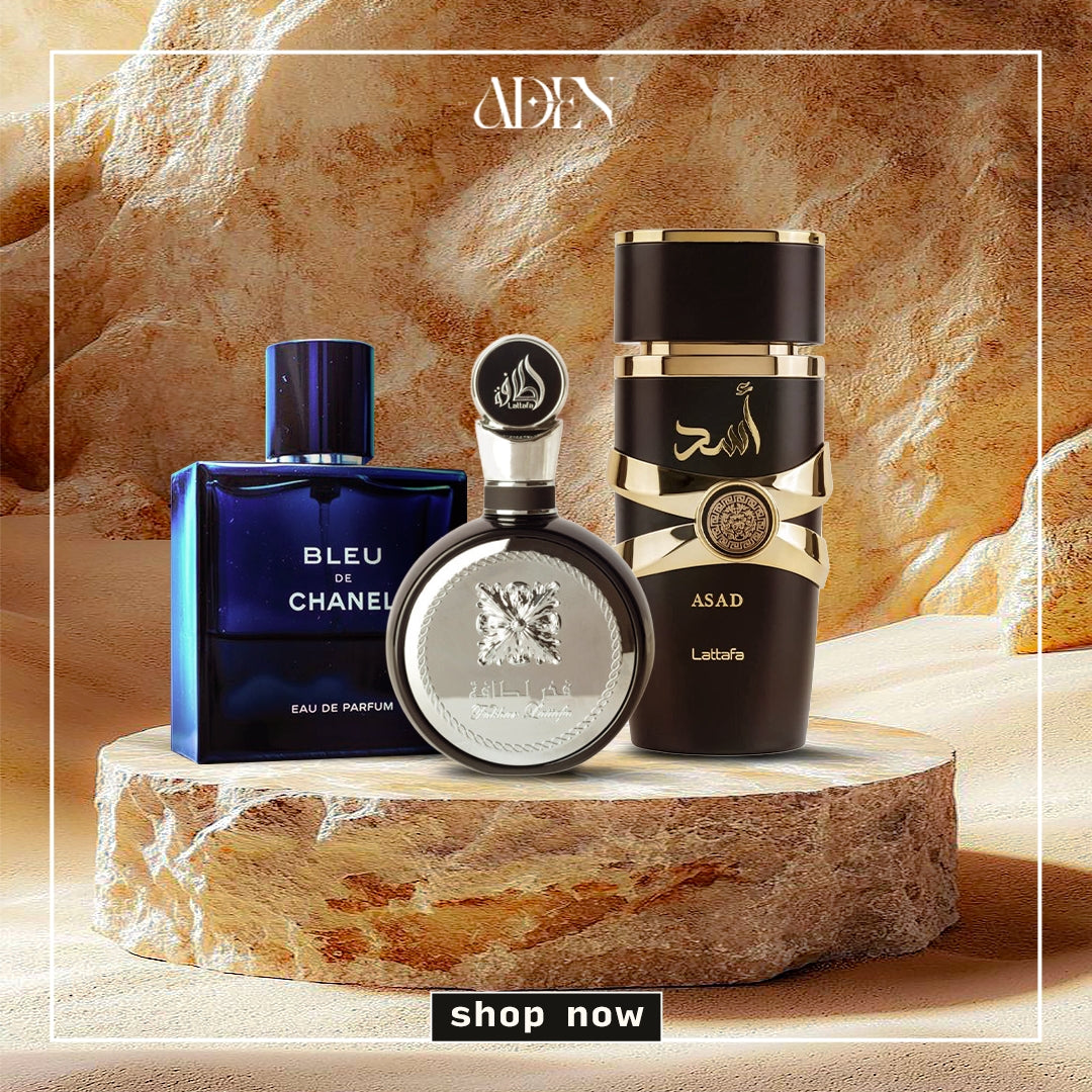 عرض عطر أسد + بلو دي شانيل+ فخر لطافة