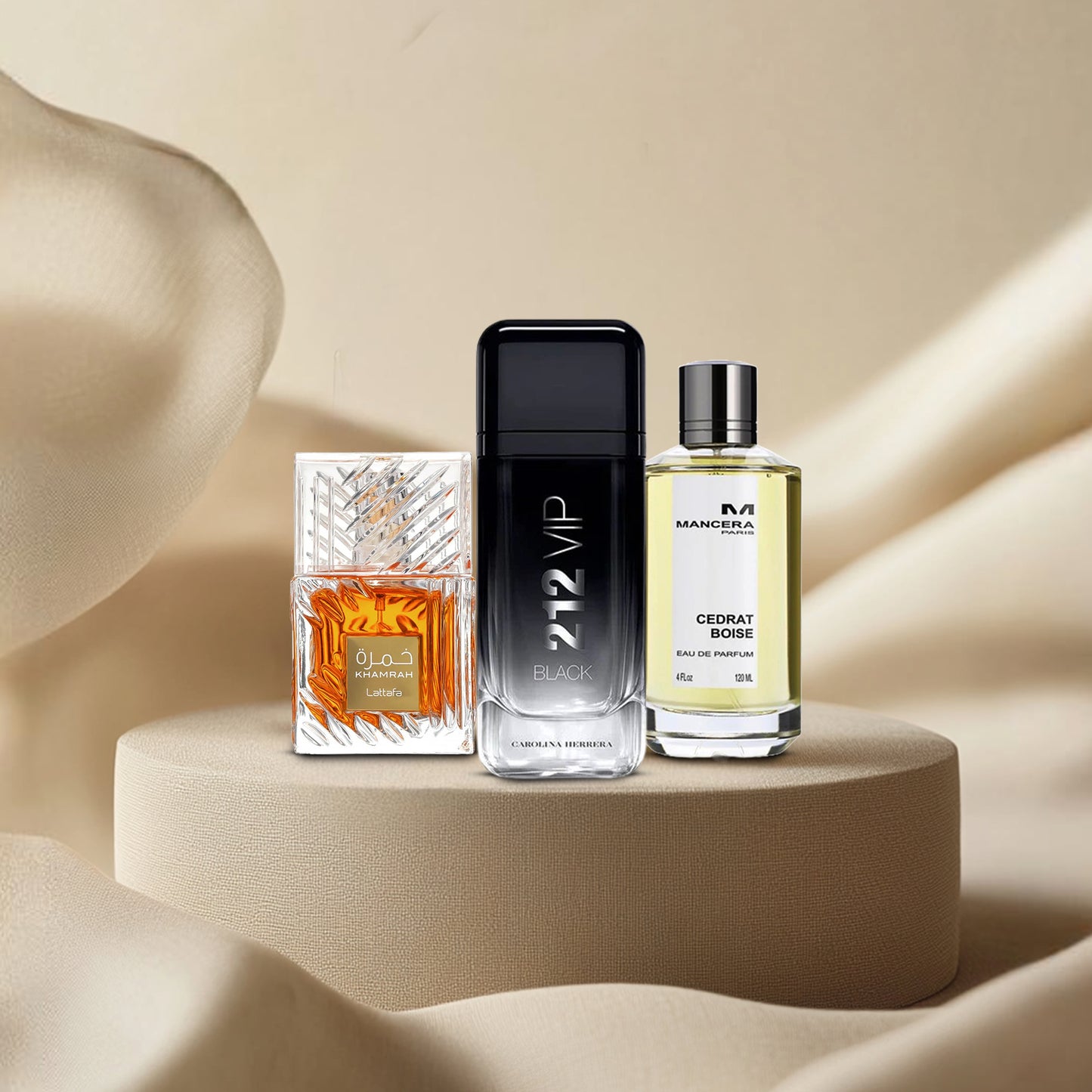 خمرة 40 مل من لطافة + 212 بلاك + مانسيرا فانيلا