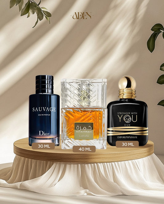 عرض عطر استرونجر عود + عطر  سوفاج+  عطر خمرة