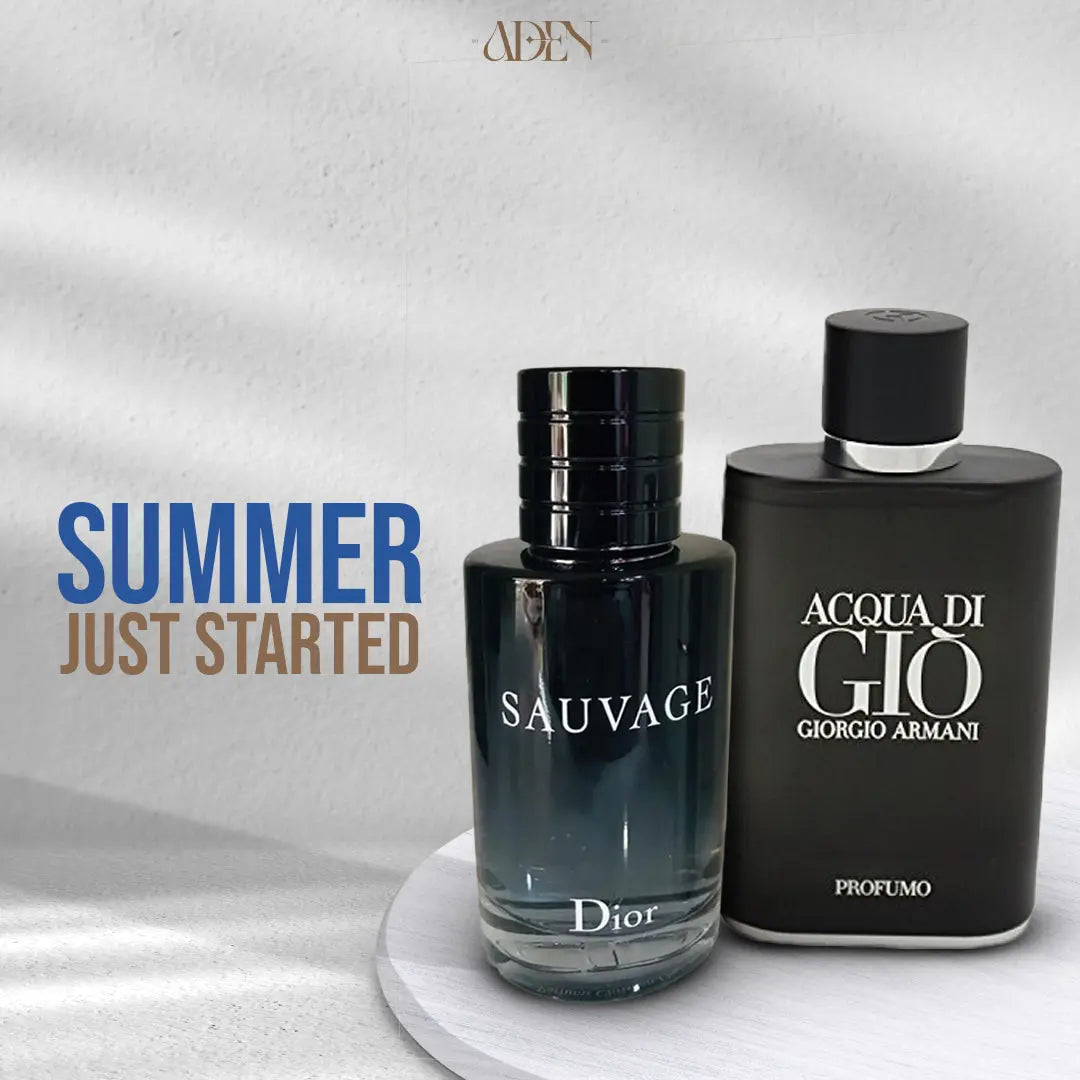 عرض ديور سوفاج + اكوا دي جيو بروفومو - ADEN MEN -