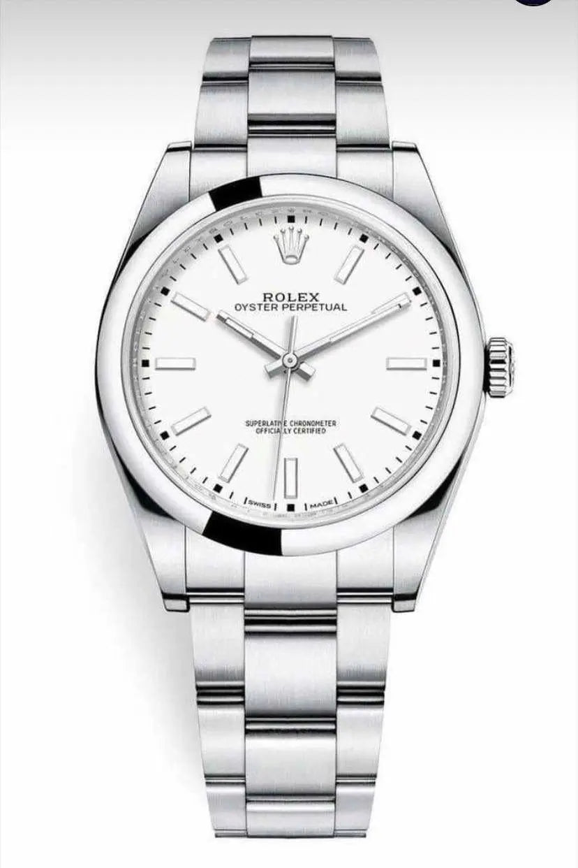 Rolex oyster perpetual in silver for men - ADEN MEN -  