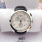 Tissot 1853 Chronograph Watch White Dial with black Leather Belt for Men - ADEN MEN -  