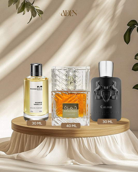 عرض عطر دي مارلي لايتون + عطر مانسيرا روز فانيلا+  عطر خمرة