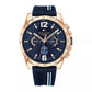 Tommy Hilfiger Watch Decker Blue & Rose Gold Men's Watch